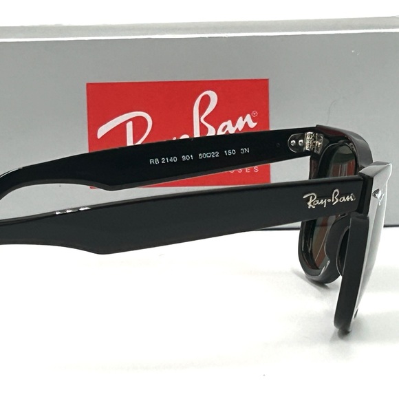 Ray-Ban Sunglasses RB2140 901 Original Wayfarer Black Frame 50-22-150 Unisex 325 - Picture 12 of 15